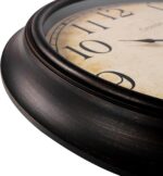Crosstime 24 Inch Wall Clock Battery Operated Silent Round Vintage Large Wall Cl... - Image 3