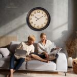 Crosstime 24 Inch Wall Clock Battery Operated Silent Round Vintage Large Wall Cl... - Image 6