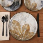 Gibson Elite Chantilly Hill 16-Piece Porcelain Dinnerware Set, Round Plates & Bo... - Image 3