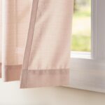 Exclusive Home Loha Linen Grommet Top Curtain Panel Pair, 54"x96", Blush - Image 3