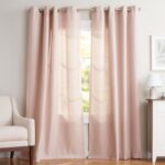 Exclusive Home Loha Linen Grommet Top Curtain Panel Pair, 54"x96", Blush - Image 4