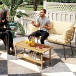 DWVO 2 Pieces Patio Furniture Set, All-Weather Wicker Rattan Loveseat with Thick... - Image 4