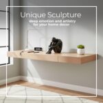 Sagebrook Home Resin Modern Glam Sitting Man Sculpture - Thoughtful Polyresin De... - Image 5