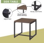 Luxury Wicker Outdoor Patio Chairs Set - 3 Piece Rattan Patio Furniture Bistro C... - Image 6