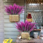 RECUTMS Faux Lavender Flowers Branches 12 Pcs Artificial Greenery Floral Plants ... - Image 5