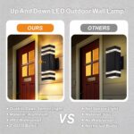 DASTOR 4 Pack Dusk to Dawn Outdoor Wall Lights, 3000K Warm White Exterior Lighti... - Image 5
