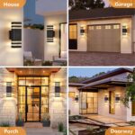 DASTOR 4 Pack Dusk to Dawn Outdoor Wall Lights, 3000K Warm White Exterior Lighti... - Image 8