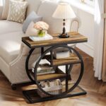 Tribesigns End Table for Living Room, 4-Tier Narrow Side Table with Storage Shel... - Image 4