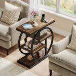 Tribesigns End Table for Living Room, 4-Tier Narrow Side Table with Storage Shel... - Image 6
