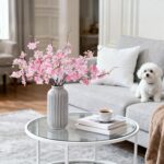 INXUGAO 12 PCS Faux Cherry Blossom Branches Decor 18.11 Inch Fake Artificial Che... - Image 6