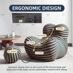 Light Luxury Modern Designer Lazy Sofa 39.3"*37.4"*37.4" Adult Floor Leisure Liv... - Image 3