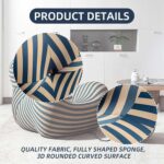 Light Luxury Modern Designer Lazy Sofa 39.3"*37.4"*37.4" Adult Floor Leisure Liv... - Image 6