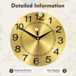 29.5'' Large Peacock Wall Clock Inch, European Style Silent Quartz Movement Meta... - Image 8