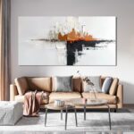 Abstract Large Wall Art Decor Modern Wall Art Pictures for Living Room Abstract ... - Image 7