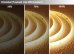 TOPAI 12V COB LED Strip Light 3000K Warm White Waterproof IP65 480LEDs/M Super B... - Image 6