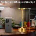 HAPYGI 5200mAh Rechargeable Cordless LED Table Lamps Touch Sensor Light, 3-Level... - Image 3