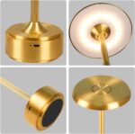 HAPYGI 5200mAh Rechargeable Cordless LED Table Lamps Touch Sensor Light, 3-Level... - Image 4