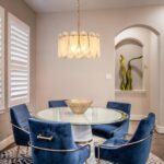 Modern Gold Chandelier, 18.3’’ Luxury Glass Chandelier for Dining Room Clound Gl... - Image 3