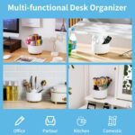 Marbrasse Desk Organizer, 360-Degree Rotating Pen Holder, Desk Organizers and Ac... - Image 3