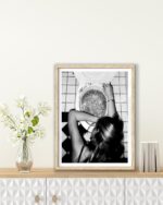 EcoHest Trendy After the Disco Party Framed Wall Art, 12x16 in OAK Wood Black an... - Image 3
