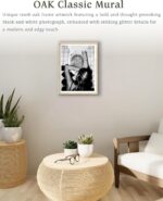 EcoHest Trendy After the Disco Party Framed Wall Art, 12x16 in OAK Wood Black an... - Image 7