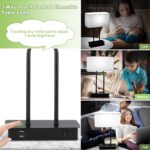 Bedside Touch Control Table Lamp with Dual USB Charging Ports 1 AC Outlet, 3 Way... - Image 3