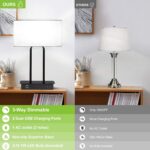 Bedside Touch Control Table Lamp with Dual USB Charging Ports 1 AC Outlet, 3 Way... - Image 5