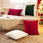 EMEMA Pack of 2 Velvet Throw Pillow Covers Decorative Rectangle Pillowcase Soft ... - Image 5