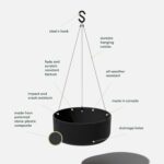 Veradek Mason Series Hanging Kona Planter - Round Planter for Outdoor Balcony/Pa... - Image 3