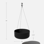 Veradek Mason Series Hanging Kona Planter - Round Planter for Outdoor Balcony/Pa... - Image 4