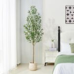 VeriNatural 6FT Artificial Olive Tree Indoor – Real Wood Trunk Tall Faux Olive T... - Image 4