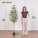 VeriNatural 6FT Artificial Olive Tree Indoor – Real Wood Trunk Tall Faux Olive T... - Image 6