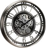 CLXEAST 21 Inch Large Moving Gear Wall Clock,Industrial Steampunk Decor,Decorati... - Image 7