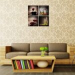 Wieco Art Red Wine Cups Modern Kitchen Wall Art Dinning Room Wall Decor 4 Panels... - Image 5