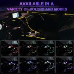 LivTee Smart Car LED Interior Lights with USB Port, LED Strip Fiber Optic Lights... - Image 6