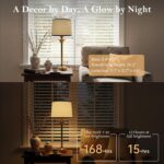 Cordless Table Lamp Set of 2 for Living Room, Gold Mid Century Modern Lamp with ... - Image 7
