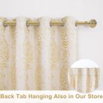Gold Yellow Curtains for Living Room 84 Inch Length 2 Panels Set Vintage Mid Mod... - Image 4