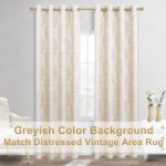 Gold Yellow Curtains for Living Room 84 Inch Length 2 Panels Set Vintage Mid Mod... - Image 5