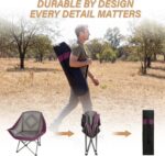 Folding Camping Chair,Oversized Portable Camping Chair with Cup Holder,Heavy Dut... - Image 5