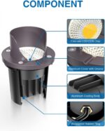 SUNVIE 12W Low Voltage Landscape Lights Waterproof Outdoor In-Ground Lights Shie... - Image 4