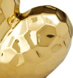 Deco 79 Porcelain Ceramic Heart Decorative Sculpture Dimensional Angled Origami ... - Image 3