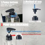 Shampoo and Conditioner Dispenser(Clear, Set of 3, 27oz)- Refillable & EmptySham... - Image 3