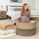 Goodpick Extra Large Wicker Storage Basket, 83L Woven Blanket Storage for Living... - Image 3