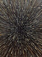 moshinart 24 x 36in Hand-Painted Oil Painting 3D Texture Sense of Space Gold Fir... - Image 4