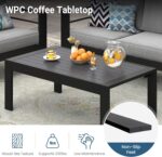 Solaste Aluminum Outdoor Patio Furniture Set, 5 Seats Patio Sectional Sofa with ... - Image 4