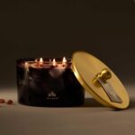 Thymes Noir Woods Scented Candles for Home Decor – Notes of Fresh Evergreen, Smo... - Image 3