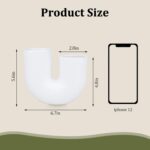 Vipush Ceramic Vase Set for Modern Home Decor Aesthetic, White and Black Round M... - Image 5