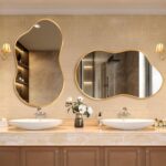 Dorlicecass Irregular Wall Mirror - Wall Mirrors Decorative 24"x36" Gold Asymmet... - Image 4