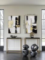 Modern Abstract Wall Art Decor- Black and Gold, 24x36 inch x 2, Framed - Ideal f... - Image 8