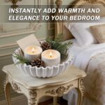 Large Decorative Bowl, 10" Concrete Decorative Fruit Bowls for Home Decor, Moder... - Image 5